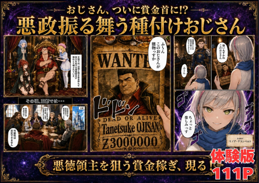 【銀髪の賞金稼ぎ編】追放された種付けおじさん、辺境でハーレム悪徳領主になる第2巻 サンプル画像2 【竿役が種付けおじさんじゃないとヌケないんだが・・・】