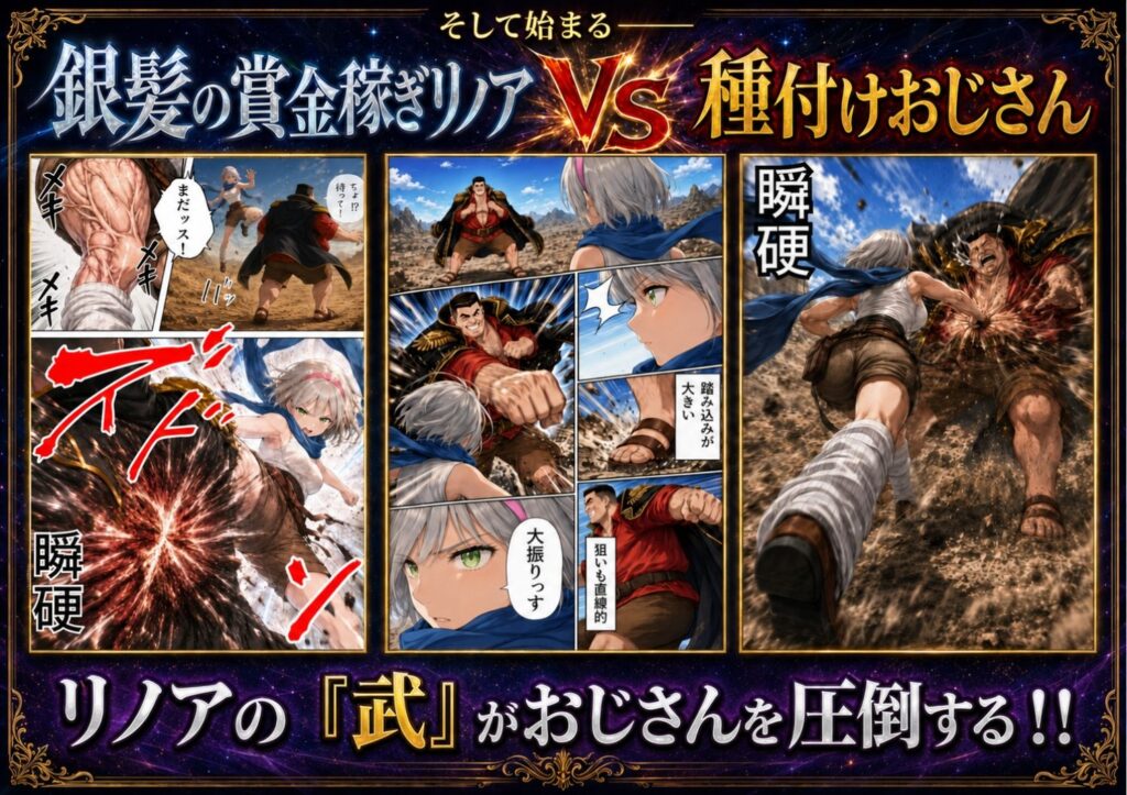 【銀髪の賞金稼ぎ編】追放された種付けおじさん、辺境でハーレム悪徳領主になる第2巻 サンプル画像4 【竿役が種付けおじさんじゃないとヌケないんだが・・・】